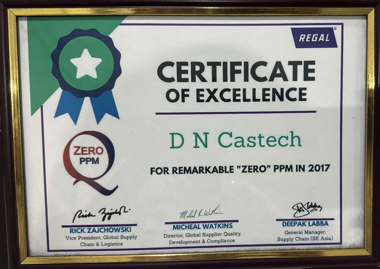 Zero PPM Award